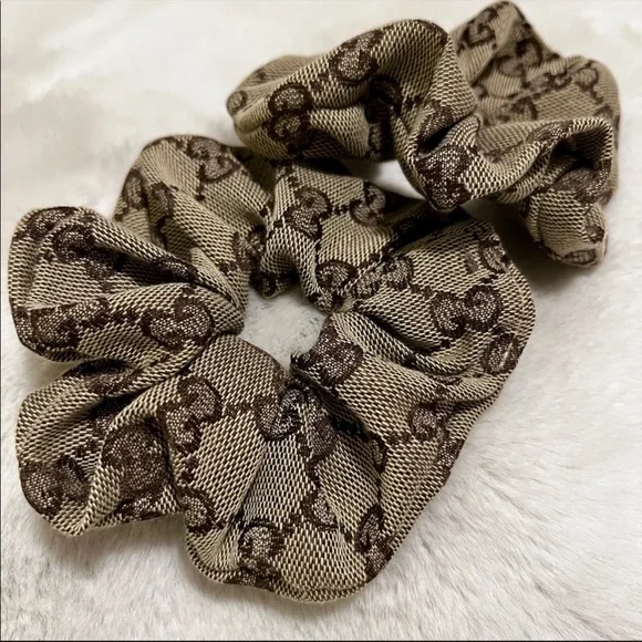 GG MONOGRAM LUXURY HAIR SCRUNCHIE ❤️🔥 - Picture 2 of 5